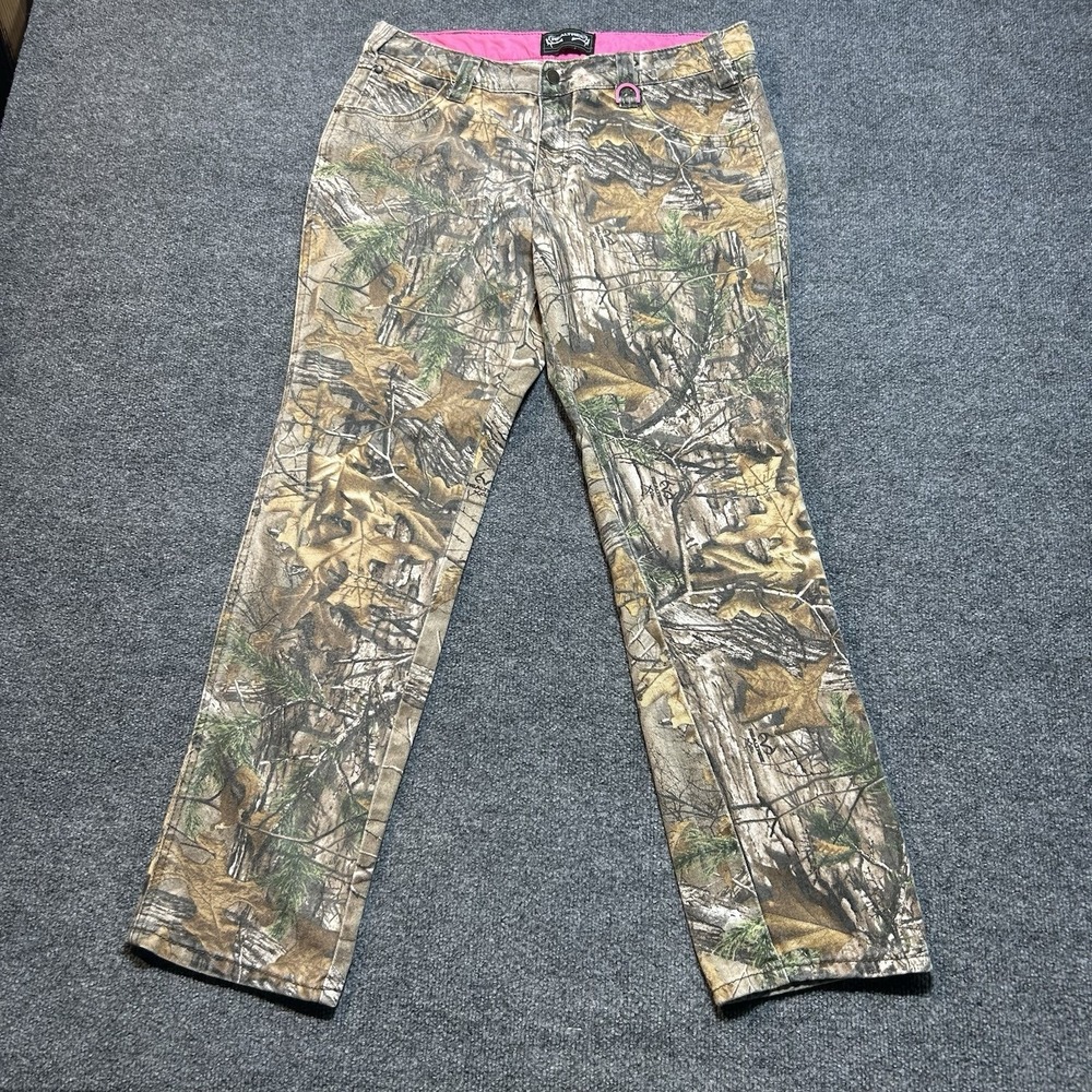 Woman's Realtree Pants Size 12 Hunting Camo Pink Girl Nature